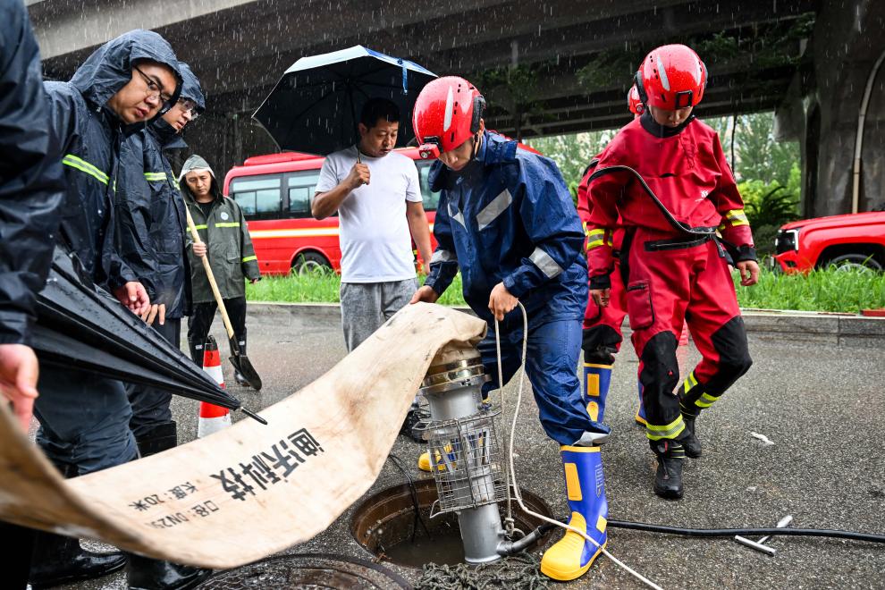 呼和浩特：防汛救援在行动