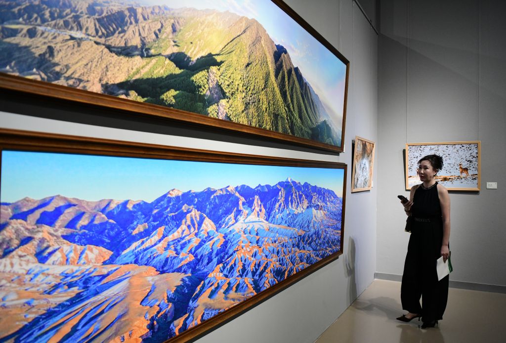 贺兰山生态保护主题展在内蒙古美术馆展出